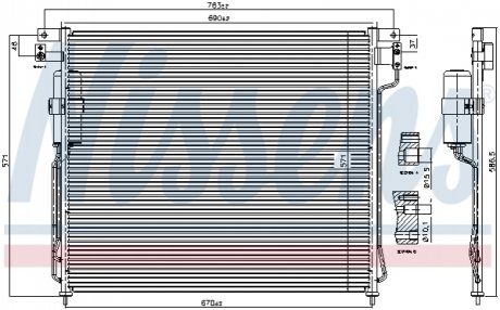 Конденсатор кондиціонера NISSAN (вир-во) NISSENS 94879