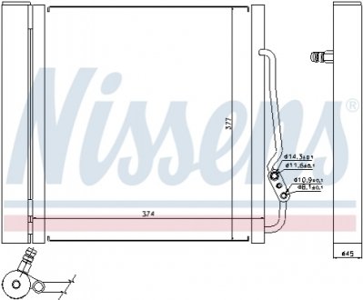 Радіатор кондиціонера SMART (вир-во) NISSENS 94543