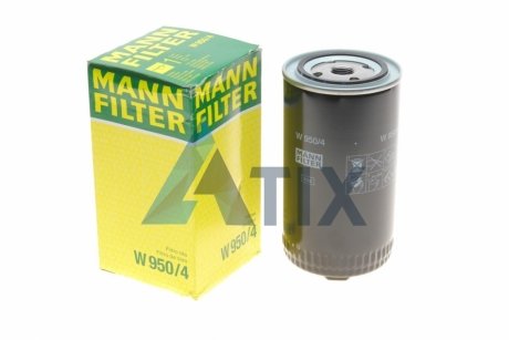 Фільтр масляний двигуна VW T4 (вир-во) MANN W950/4 (фото 1)