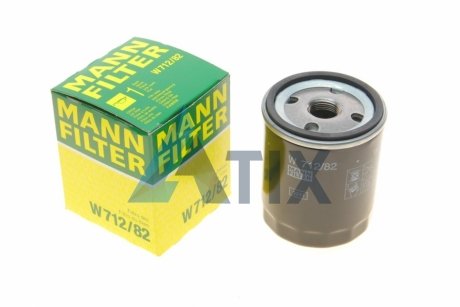 Фільтр масляний двигуна (вир-во) MANN W712/82