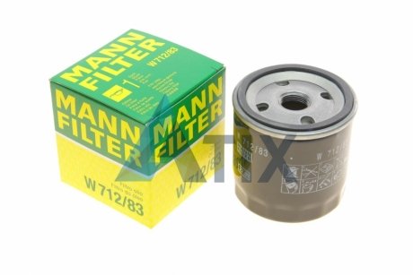 Фільтр масляний двигуна (вир-во) MANN W712/83