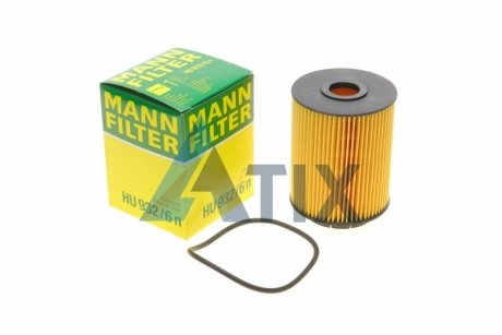 Фільтр масляний двигуна (вир-во) MANN HU932/6N (фото 1)