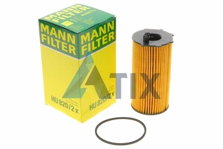 Фільтр масляний двигуна (вир-во) MANN HU820/2X