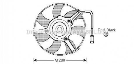 Вентилятор радіатора VW (вир-во AVA) AVA COOLING AI7504