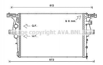 Радіатор Daily VI 2.3 D 09/11-(AVA) AVA COOLING IV2126