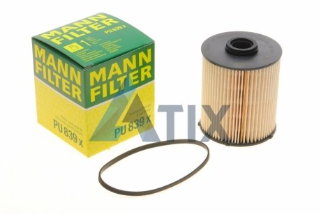 Фильтр топливный тонкой очистки с прокладкой MANN PU839X