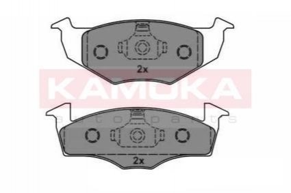 Колодка тормозная VW Golf III 91\'-97\'.Vento 92\'-98\'. Seat Cordoba 93\'-99\'.Ibiza 93\'-02\' перед. KAMOKA JQ1012576