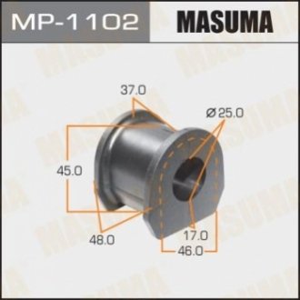Втулка стабилизатора переднего Mitsubishi L200 (07-), Pajero Sport (09-15) (Кратно 2 шт) Ma MASUMA MP1102 (фото 1)