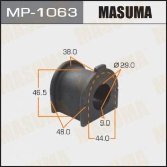 Втулка стабилизатора переднего Toyota FJ Cruiser (06-09), Land Cruiser Prado (02-09) (Кратно 2 шт) (MASUMA MP1063 (фото 1)