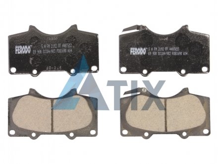 Колодки передние Toyota LC120,LC150,Prado,FJ Cruiser,Fortuner,Tacoma,Hilux / Mitsubishi Pajero 2006- FERODO FDB1698