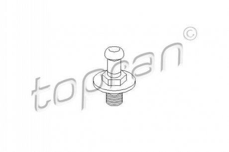 Болт, фиксатор замка двери, с полимером M12x1x45 VW Golf, Jetta, Passat, T4, Caddy/ Audi 80, 90, 100 TOPRAN / HANS PRIES 103 542