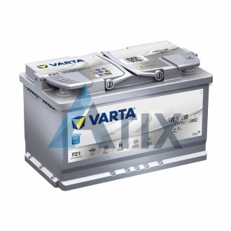 Акумулятор 80Ah-12v Start-Stop Plus AGM (315х175х190), R, EN 800 VARTA 580901080