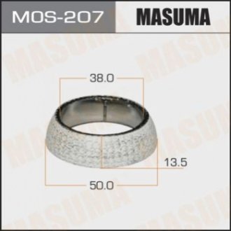 Кольцо глушителя графитовое Toyota Corolla (00-08), Prius (03-11) (38x50x13,5) MASUMA MOS-207 (фото 1)