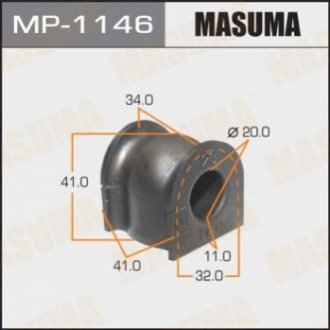 Втулка стабилизатора переднего Honda CR-V (06-13), Jazz (09-11) (Кратно 2 шт) MASUMA MP-1146