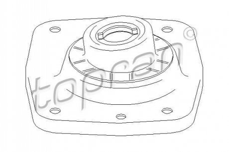 Hp-755 опора амортизатора переднего правого! \ \ fiat scudo, citroen evasion all 94> TOPRAN / HANS PRIES 722 360