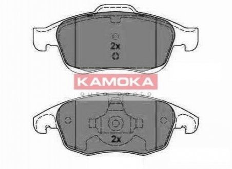 Колодка тормозная Citroen Berlingo 08\'->.C4 Picasso 07\'->.Peugeot Partner 08\'-> перед. KAMOKA JQ1013942