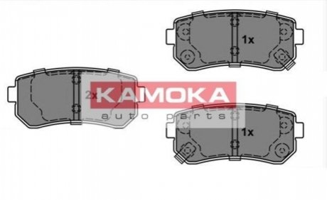 Колодка тормозная Hyundai I20 08\'->. I30 07\'->. IX35 10\'->.Kia Sportage 10\'-> задн. KAMOKA JQ101146 (фото 1)