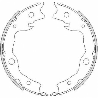 Колодка гальм. барабан. NISSAN X-TRAIL 07-, QASHQAI 07-, JUKE 10 задн. (вир-во) REMSA 4752.00