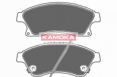 Колодка тормозная передняя CHEVROLET OPEL/ASTRA 09-/ ORLANDO/CRUZE R15 кор. уп.* KAMOKA JQ1018524