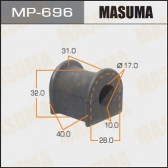 Втулка стабилизатора переднего Toyota Camry (-01) (Кратно 2 шт) MASUMA MP-696 (фото 1)