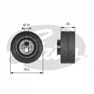 (7786-21183) Натяжний ролик ременя ГРМ POWERGRIP TENSIONER Gates T41141 (фото 1)