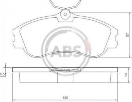 Колодки тормозн.передн.Citroen Berlingo/Peugeot Partner 96- /LUCAS,TRW/ A.B.S. 37152