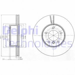 Тормозной диск Delphi BG4172C