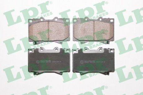 Колодки тормозные TOYOTA LAND CRUISER 4.2D 90>98/4.2D/4.7 98> передние LPR 05P1050