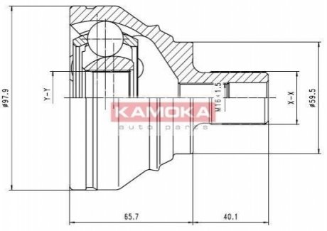 Шрус наружный VW Caddy III 1.9TDI/Passat B6/Golf V/Octavia (36/27) KAMOKA 7274