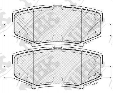 Колодки задние c2007-- Wrangler,Grand Cherokee,Liberty,Nitro NiBK PN0497