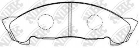 Колодки тормозные передние Nissan Atlas, Mazda Titan, Isuzu NKR NiBK PN4384