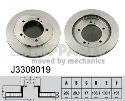 _диск тормозной передний suzuki grand vitara 1.62.0 98> NIPPARTS J3308019