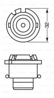 ЛАМПА D4S 1 987 302 906 BOSCH 1987302906