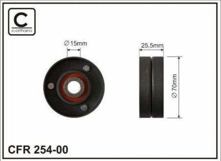 Натяжной ролік BMW E46,39,38, X5 CAFFARO 254-00