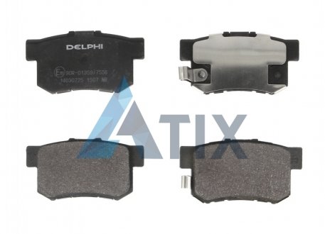 Комплект тормозных колодок дисковый тормоз Delphi LP1507