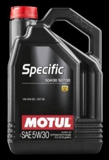 Масло моторное синтетическое `Specific 504.00-507.00 5W-30`, 5L MOTUL 106375