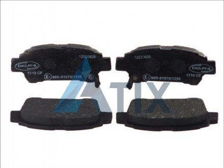 Гальмівні колодки дискові TOYOTA Previa/Avensis Verso R 00-05 Delphi LP1710 (фото 1)