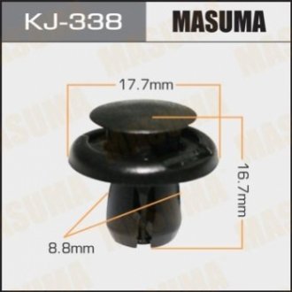 Клипса автомобильная (автокрепеж) 338-KJ [уп.50] MASUMA KJ338