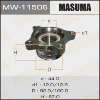 Маточина колеса задн. LAND CRUISER PRADO/ GDJ150L LH MASUMA MW11506 (фото 1)