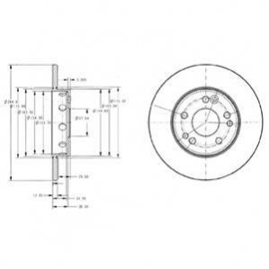 Тормозной диск Delphi BG2314