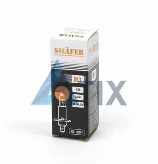 Автолампа H1 P14,5s 55 W прозрачная SHAFER SL1001