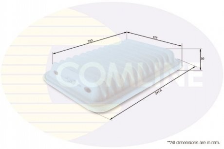 - Фільтр повітря (аналогWA9627/LX2792) COMLINE CTY12186