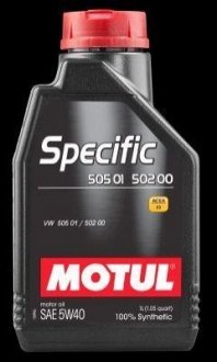 Масло моторное 5W40 Specific 505.01-502.00-505.00 SAE, 1L MOTUL 101573