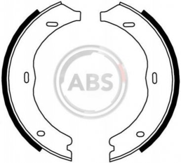 Комплект тормозных колодок, стояночная тормозная система A.B.S. 9176