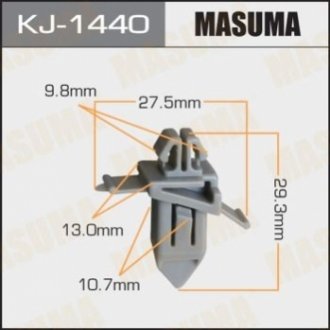 Клипса автомобильная (автокрепеж) 1440-KJ [уп.50] MASUMA KJ-1440