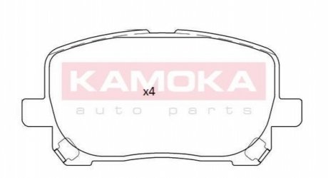 Колодка тормозная перед. TOYOTA AVENSIS VERSO 01\'-09\' KAMOKA JQ101256