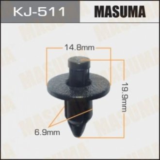 Клипса автомобильная (автокрепеж) 511-KJ [уп.50] MASUMA KJ511