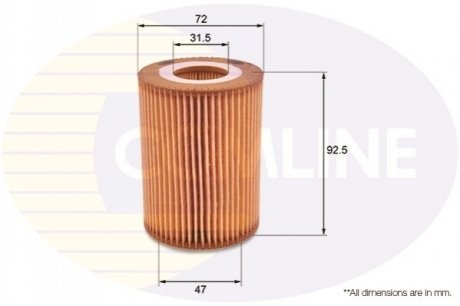 - Фільтр оливи (аналогWL7460/OX437D) COMLINE EOF218