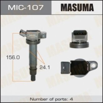 Котушка запалювання 4RUNNER, HILUX / 1AZFSE, 1NZFE, 2TRFE MASUMA MIC-107