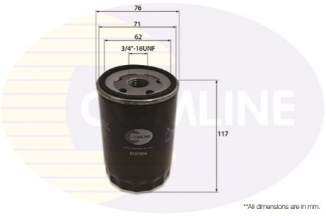 - Фільтр оливи (аналогWL7077/OC606) COMLINE EOF004